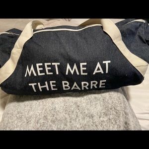 Meet me at tbe barre duffel